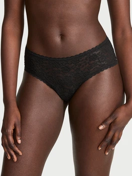 Кружевные трусики чики Victoria's Secret 1160949625 (Черный S)