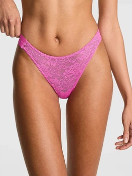Женские трусики тонг Victoria's Secret Pink со стразами 1160427477 (Розовый S)