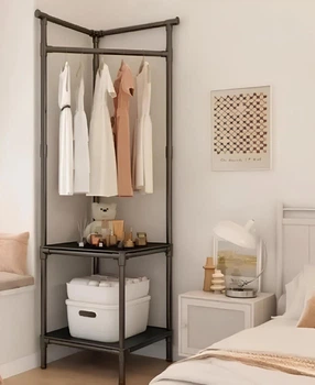 Кутова підлогова вішалка для одягу Corner coat rack NO:9603
