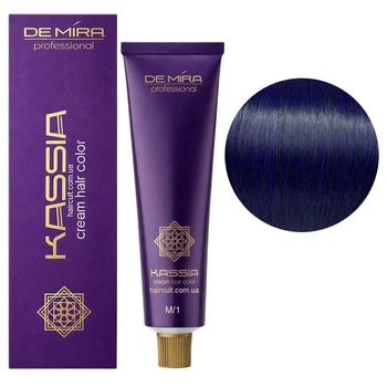 Крем-фарба тонувальна для волосся без аміаку Demira Professional Color Kassia М/1 (Синій мікстон) 90 мл