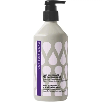 Тонуючий шампунь Contempora Холодний блонд Toning Silver Shampoo 500 мл