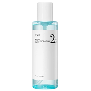 Відлущуючий тонер для обличчя ANUA BHA 2% Gentle Exfoliating Toner 150 мл — тонер із 2% саліциловою кислотою для очищення пор, чор