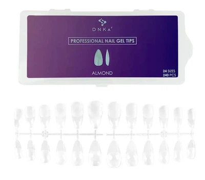 Типсы Миндаль DNKa Professional Nail Gel Tips Almond (240 шт/уп)