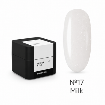 Гель моделирующий Biblioteka Builder Gel Luster №17 Milk Молочный с шиммером 30 мл
