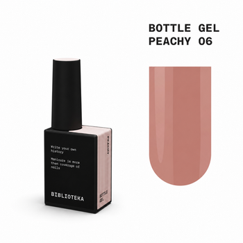 Гель моделирующий Biblioteka Bottle Gel № 06 Peachy Теплый телесный 10 мл