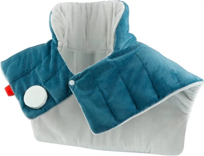Электрическая грелка для шеи, плеч и спины Comfytemp K9015, утяжеленная, 9 режимов нагрева, синяя