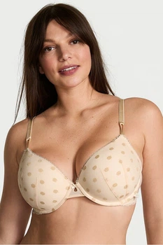 Бюстгальтер с уплотнённой чашкой Victoria's Secret 75B Молочный (153077)