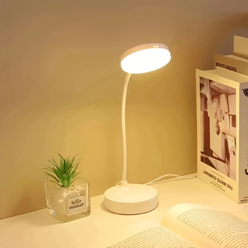 Гибкая настольная LED лампа с питанием через USB. Лампа для чтения книг