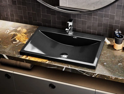 Раковина накладная Luxor Opal Low Black