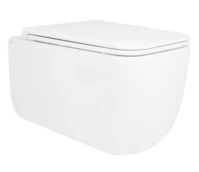 Унитаз подвесной Qtap Gemini Ultra Quiet, с сиденьем Slim Duroplast/Soft-close/Quick Release QT2533076EUQW