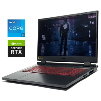 Игровий ноутбук Acer Nitro 5 AN517-55 / 17.3" (1920x1080) IPS / Intel Core i5-12500H (12 (16) ядер по 2.5 - 4.5 GHz) / 16 GB DDR4 / 512 GB SSD / nVidia GeForce RTX 3050, 4 GB GDDR6, 128-bit / WebCam / Win 11 б/у