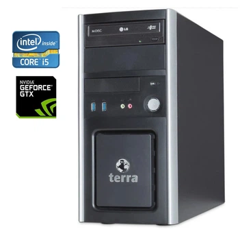 Игровой ПК Terra PC Tower / Intel Core i5-3340 (4 ядра по 3.1 - 3.3 GHz) / 16 GB DDR3 / 128 GB SSD + 1000 GB HDD / nVidia GeForce GTX 670, 2 GB GDDR5, 256-bit / DVD-ROM / Win 10 Pro + Кабель питания б/у