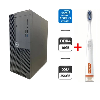 Компьютер Dell OptiPlex 3060 Tower / Intel Core i5-8500 (6 ядер по 3.0 - 4.1 GHz) / 16 GB DDR4 / 256 GB SSD / Intel UHD Graphics 630 / DVD-ROM б/у + Подарок Умная интерактивная зубная щетка Colgate Connect M1 / Bluetooth