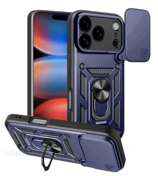 Чохол Camshield з кільцем-підставкою на Apple iPhone 17 Pro Max / dark blue