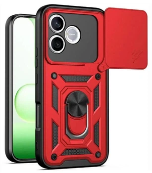 Чехол Camshield c кольцом-подставкой на Honor 600 Lite / red