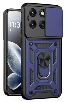 Чехол Camshield c кольцом-подставкой на Motorola Edge 70 Fusion / dark blue