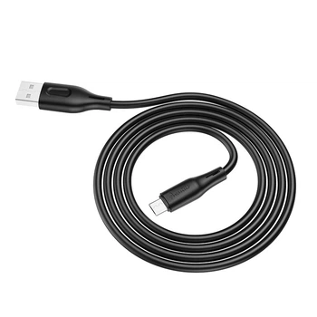 Зарядний кабель Avantis AC-81m Чорний USB-A - Micro USB 10 Вт 1 м PVC 14292