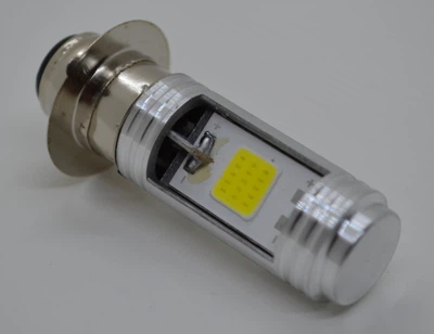 Лампа фары LED 1 ус P15D COB для фар мотоцикла 6000К дальний/ближний 12В