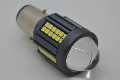 Светодиодная лампа для мотоцикла BA20D, 3000LM, 6000K, 12–80V, ближний/дальний свет