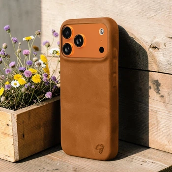 Накладка Stenk Cover Crazy Horse для Apple iPhone 17 Pro Max Cаmel (80708)
