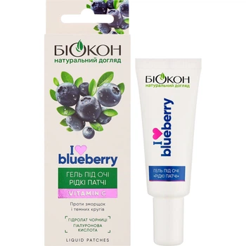 Патчи под глаза Біокон Жидкие I Love Blueberry 20 мл (4823110302880)
