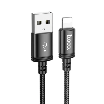Кабель Hoco X89 USB-A to Lightning 2.4A 2m Black (6942007646451)