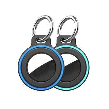Чехол Hurtel для AirTag с пружинной застёжкой (2 pack) Black (5907769394379)