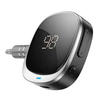 Адаптер AUX Hoco E80 Bluetooth Jack 3.5 mm з дисплеєм Black (6942007618908)