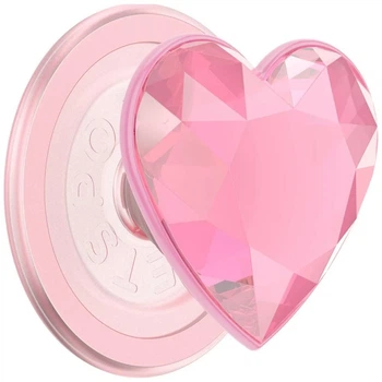 Держатель PopSockets Crystal Heart Grip Pink (702781)
