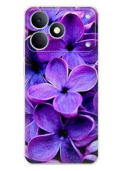 Прозорий силіконовий чохол ПринтОК для Realme Note 80 — Бузок