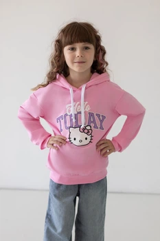 Худи для девочек АвексТекс 04-2811-106НД 116 см светло-розовый hello kitty