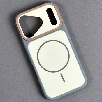 Чехол Накладка Противоударный Мatte Split Line с MagSafe для Iphone 17 Белый
