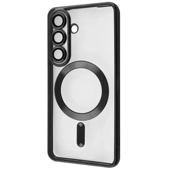 Чохол WAVE Metal Color Case with Magnetic Ring Samsung Galaxy S26 з захистом камери і магнітом для зарядки Black