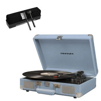Виниловый проигрыватель Crosley Cruiser Deluxe Plus Tourmaline + в подарок набор для чистки винила
