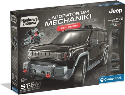 Конструктор Clementoni Наукова гра: Лабораторія механіки Jeep Recon 50473 270 елементів (8005125504732)