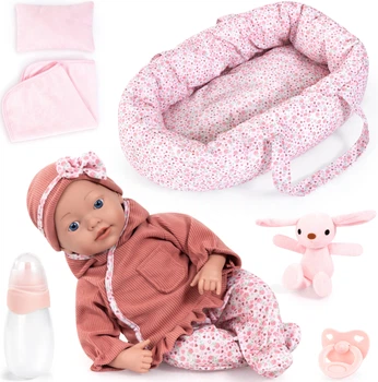 Пупс Bayer Reborn Baby с аксессуарами 38 см Розовый 93827AP (4003336421644)