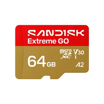 Карта пам'яті microSDXC SanDisk Extreme GO 64 ГБ Class 10 UHS-I U3 V30 A2 до 170 МБ/с