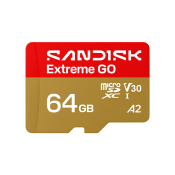 Карта пам'яті microSDXC SanDisk Extreme GO 64 ГБ Class 10 UHS-I U3 V30 A2 до 170 МБ/с
