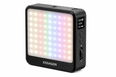 Портативне RGB LED-світло Essager D12S 6W2500–9000K CRI 95 акумулятор 2000 мА·год чориний