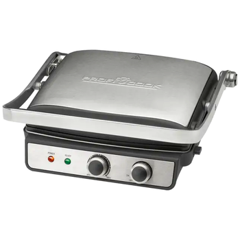 Контактный гриль 2000 Вт с антипригарным покрытием для кухни Profi Cook MC-3227