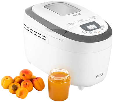 Хлебопечь 850 Вт 12 программ для дома 1.25 кг белая ECG MC-0877