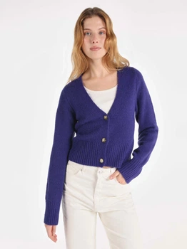 Кардиган вязаный женский Colin's CL1065260PRP S Purple (8683197802118)