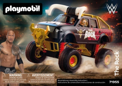 Klocki Playmobil WWE: Skalny Monster Truck 49 elementów 71955 (4008789719553)