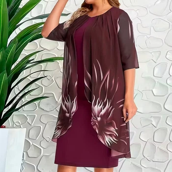 Жіноча легка сукня «Alice» Бордова 2XL арт. 2041