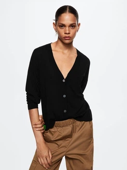 Кардиган MANGO у чорному кольрі 37063834 XS M