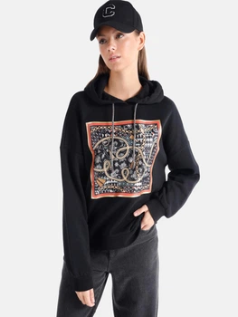 Худи женское Colin's CL1066327-BLK S Черное (8683197893178)