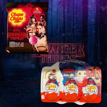 Набор сладостей Chupa Chups и Kinder Joy Stranger Things Леденцы и Яйца с сюрпризом