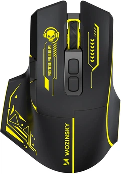 Mysz Wozinsky WMGB-1181 Wireless/Bluetooth Black-Yellow (5907769387913)