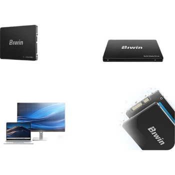 Твердотельный накопитель BIWIN SSD 1 ТБ, интерфейс SATA 3.0, серия M100, скорость чтения 550 МБ/с, аксессуар для хранения данных на ПК.