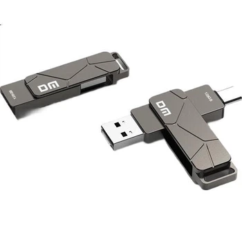 Флеш-накопичувач DM Daimai 128 ГБ USB 3.2 Type-C з двома інтерфейсами, високошвидкісний, PD198 для Android, Apple, ноутбуків та використання в автомобілі